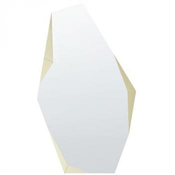 Specchio Decorativo da Parete Senza Cornice 68 x 120 cm Oro con Bordi Affilati