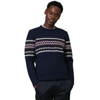 Maine Navy Cable Xmas Knitwear – 2XL