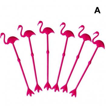 6pcs Tropical Drink Swizzle Sticks