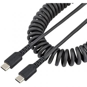 Startech 20in USB C Coiled Charging Cable M/M