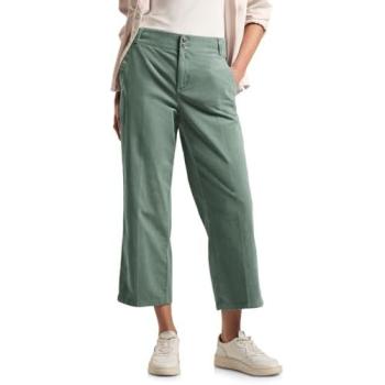 Pantalon Vert Femme en Velours Côtelé