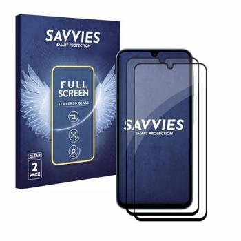 Savvies 2.5D Panzerglas für Samsung Galaxy A15 (2 Stück)