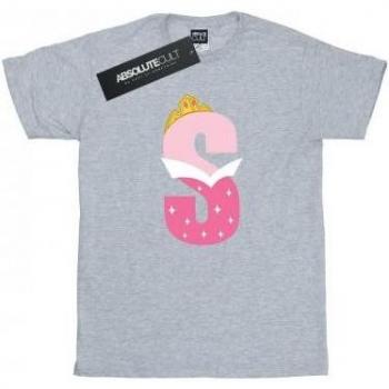 T-shirt Disney Garçon Alphabet S est pour la Belle au Bois Dormant 11-12 ans noir