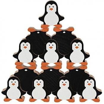 Jeux de construction à empiler Goki Pingouins