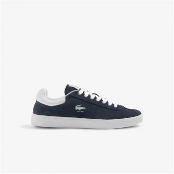 Lacoste Men's Baseshot Trainers in Blue Suede