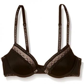 Calvin Klein Push Up, Soutien-Gorge de Femme, Noir