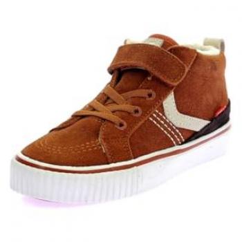 Baskets Hautes Kickers Cuir Marron Confort Kickslida 28