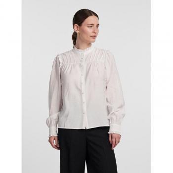 YAS Hemd 26030892 Weiß Slim Fit