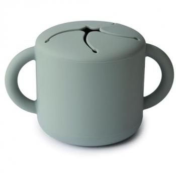 Mushie Silikon Snackbecher Cambridge Blau