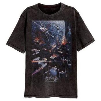 Star Wars Classic Space War Black T-Shirt for Men