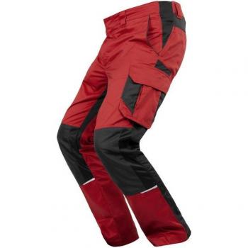 Qualitex Industrie‑Bundhose iND – Roter Dahlien-Phantom (44 Frau, 50 Mann)