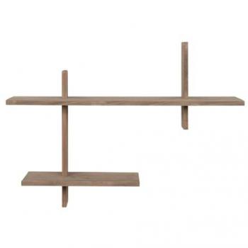 Mensola Ovada in Legno Marrone 15x60x44 cm EPIKASA