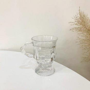 W&G Nordic Amber Pressed Glass Tea Cup