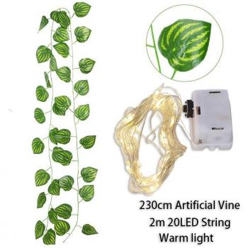 Guirlande lumineuse lierre artificiel