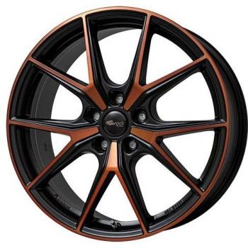 BROCK B40 Schwarz Orange Matt 8.0Jx19 5x112 ET50 Felge