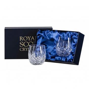 Royal Scot Crystal Gin and Tonic Glasses, 350ml (12 oz), hand cut crystal, set of 2