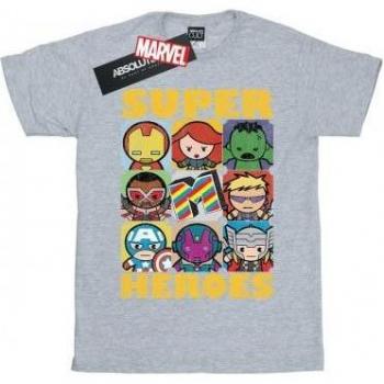 Gris T‑shirt Super‑Héros Marvel Homme 3XL Kawaii