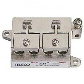 Partitore antenna TV, 1 ingresso 2 uscite, adatto per segnale digitale terrestre, metallo resistente