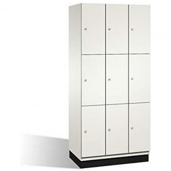 Armadietto a scomparti C+P con porte in acciaio
