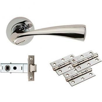 Carlisle Brass UDP007CP/INTB Sintra Latch Pack, Ultimate Door Pack, Polished Chrome