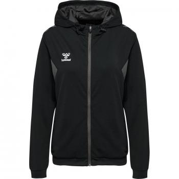 Sweatjacke mit Reißverschluss und Kapuze Frau Hummel Authentic Noir XS