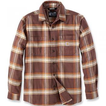 Camicia Rugged Flex Flanella Carhartt Marrone L Uomo