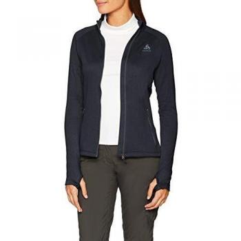 PROITA Odlo Damen-Fleece – Midlayer – Vollverschluss – Schwarz – S