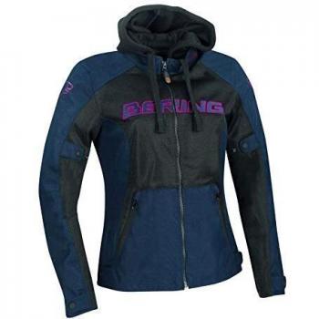 Veste moto femme Bering Spirit Noir Bleu taille 42