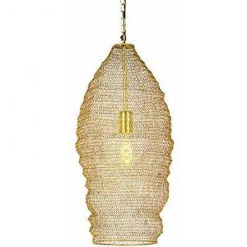 Lampada a sospensione orientale 25 cm dorata
