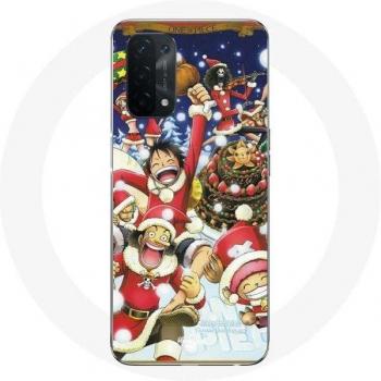 Coque pour Oppo A54 5G One Piece Jour de Noël Manga