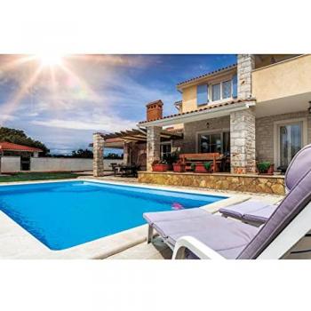 KWAD Styroporsteinpool mit Ecktreppe links, 300 x 600 x 150 cm, Komplett-Set