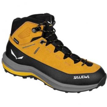 Scarponcini Salewa MTN Trainer 2 Mid Powertex giallo nero bambino