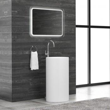 Lavabo Milos 82x44 cm Totem en Solid Surface