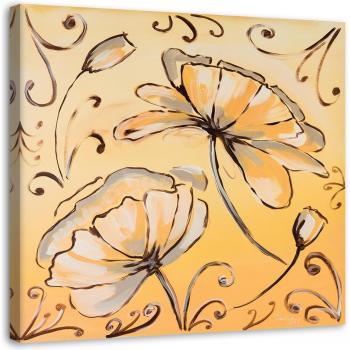 Quadro di Fiori Gialli – Canvas 30×30