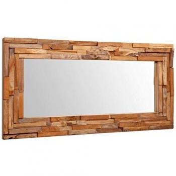 Rectangular Teak Mirror 120x60 cm vidaXL