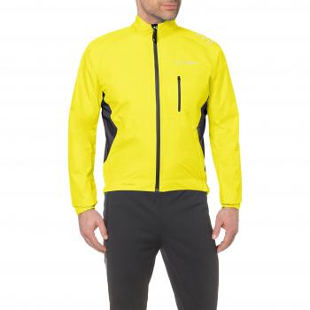 Herren Vaude Spray Jacket IV – Wasserdichtes, leichtes Radkleid mit Tasche – Ideal bei Regen auf der Straße – Gelb