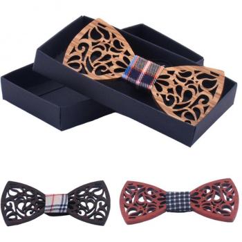 Noeud papillon en bois pour mariage