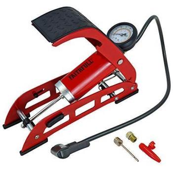 Faithfull FAIAUFPUMP1 Single Cylinder Foot Pump with Gauge