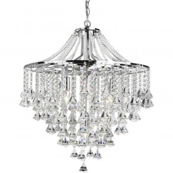 Lampadario Dorchester vetro cristallo 5 luci E14