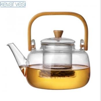Heat-Resistant Glass Tea Pot for Electric Stoves