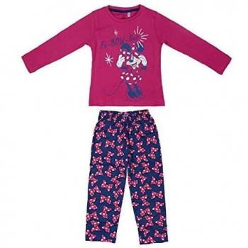 Pijama Largo de Minnie para Niñas, Rosa (Rosa C08)