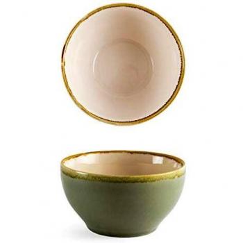 Moss Green 140mm Round Bowls by Olympia (Set of 6)