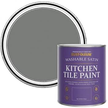 Satin Finish Kitchen Tile Paint by Rust‑Oleum, Torch Grey 750 mL