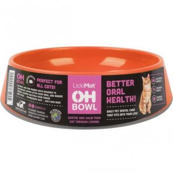 Lickimat Kattenkom OH Bowl 250ml Oranje