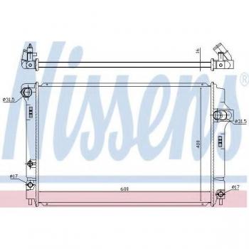 Nissens 646873 Car Radiator for Engine Cooling