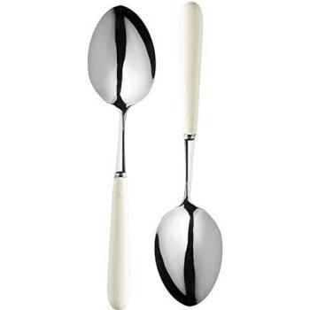 Mary Berry Classic Ivory Cream Serving Spoons (Set of 2)
