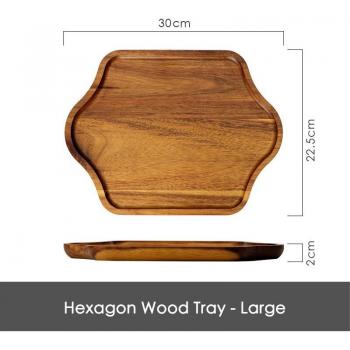 Assiette en bois pour gâteau