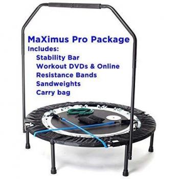 MaXimus PRO Fitness Trampoline with Bar