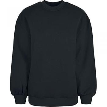 Felpa Donna Urban Classics Big Black Crew Organico Oversized