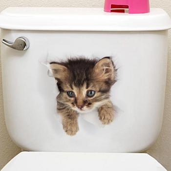 Sticker Bricolage 3D Toilettes Petits Animaux